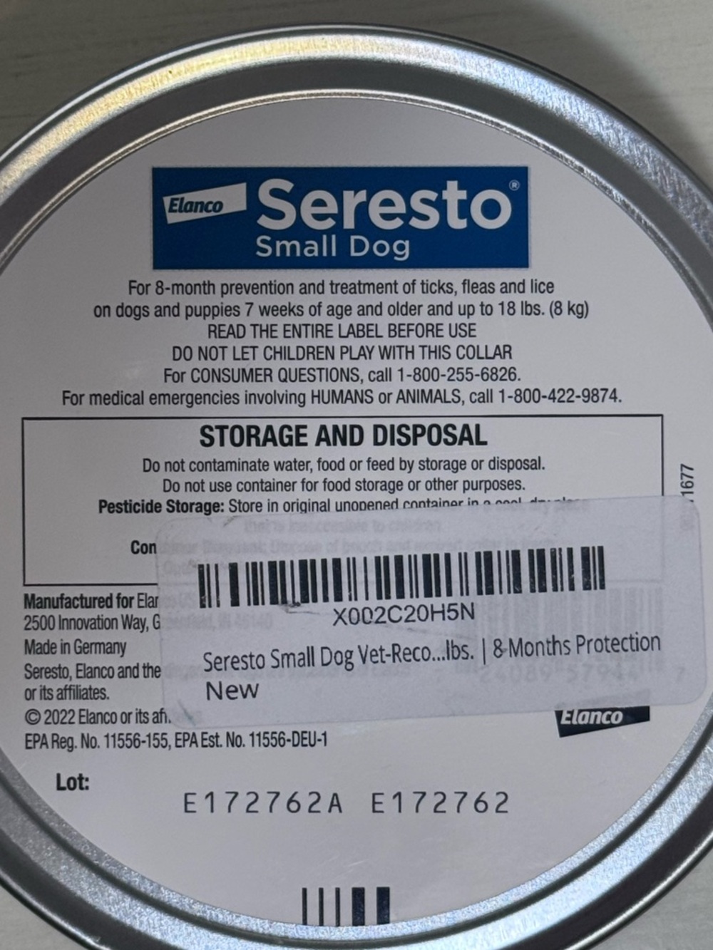 Elanco Seresto Small Dog Collar - Picture 5 of 6